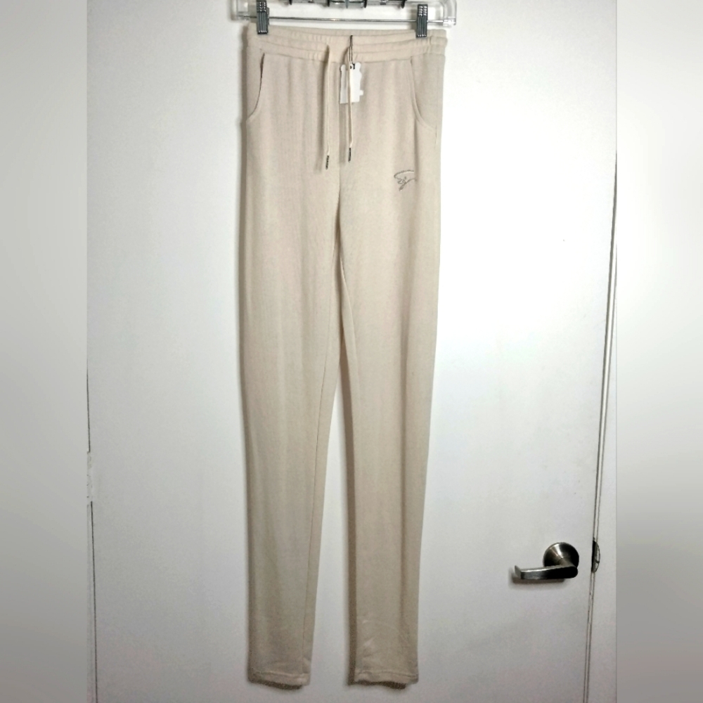 Shane Justin (Size M) Beige Stretch Drawstring Waist Pull-on Joggers (NEW-NWT)